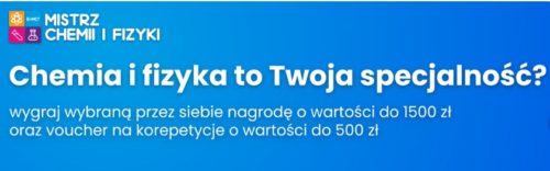 Logo konkursu - chemia i fizyka